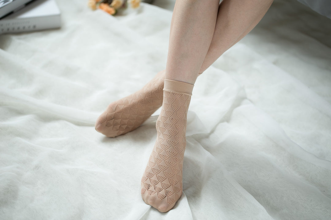 Ankle High Stockings D-2056-Nude