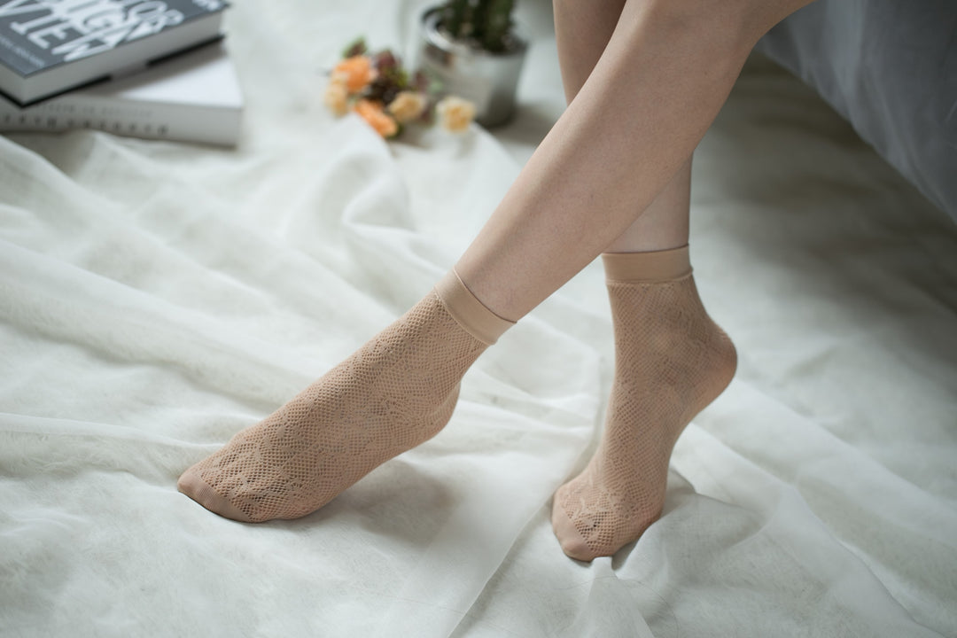 Ankle High Stockings D-2054-Nude