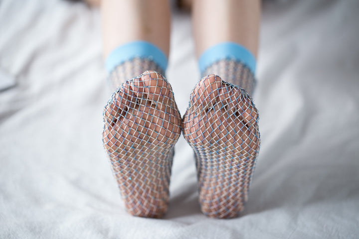 Ankle High Stockings D-2700-Light-Blue