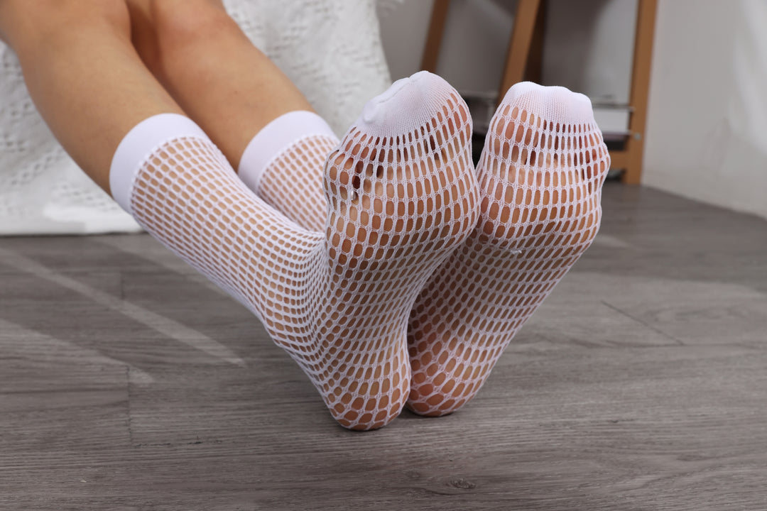 Knee High Stockings 180360-White Side 3